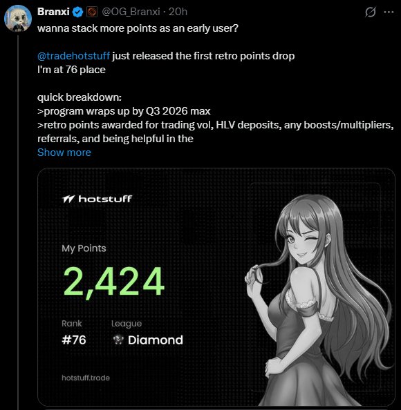 Hotstuff retro points drop